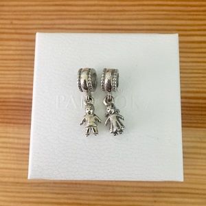 SOLD Pandora Charm set boy and girl